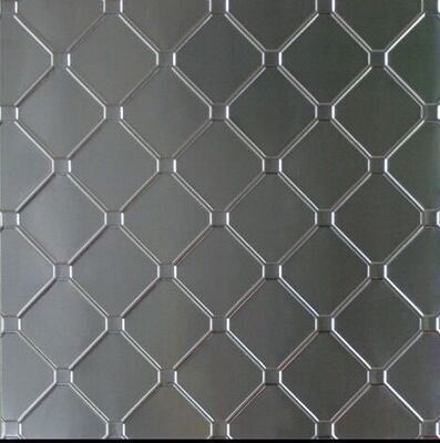 3003 H14 Embossed Aluminum Sheet , Embossing On Aluminium Sheet Non - Slip Performance