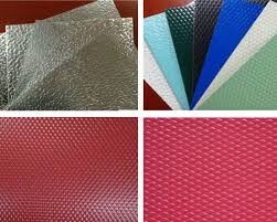 PVDF Coated Embossed Aluminum Sheet 2500mm Width No Scratches For Lighting