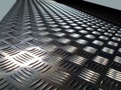 Bright Aluminum Diamond Plate / Mirror Finish Checker Anti Skid Plate