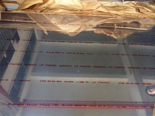 Industry 2024 Aircraft Aluminum Sheet Customized Thickness Square Shape