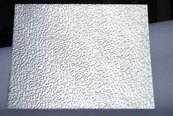 Stucco Embossed Aluminum Sheet , Embossed Anodizing Sheet ISO Certification