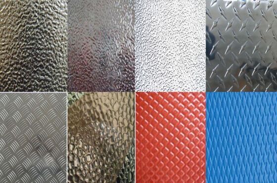 Stucco Embossed Aluminum Sheet , Embossed Anodizing Sheet ISO Certification