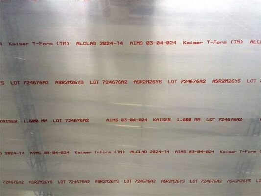 Industry 2024 Aircraft Aluminum Sheet Customized Thickness Square Shape